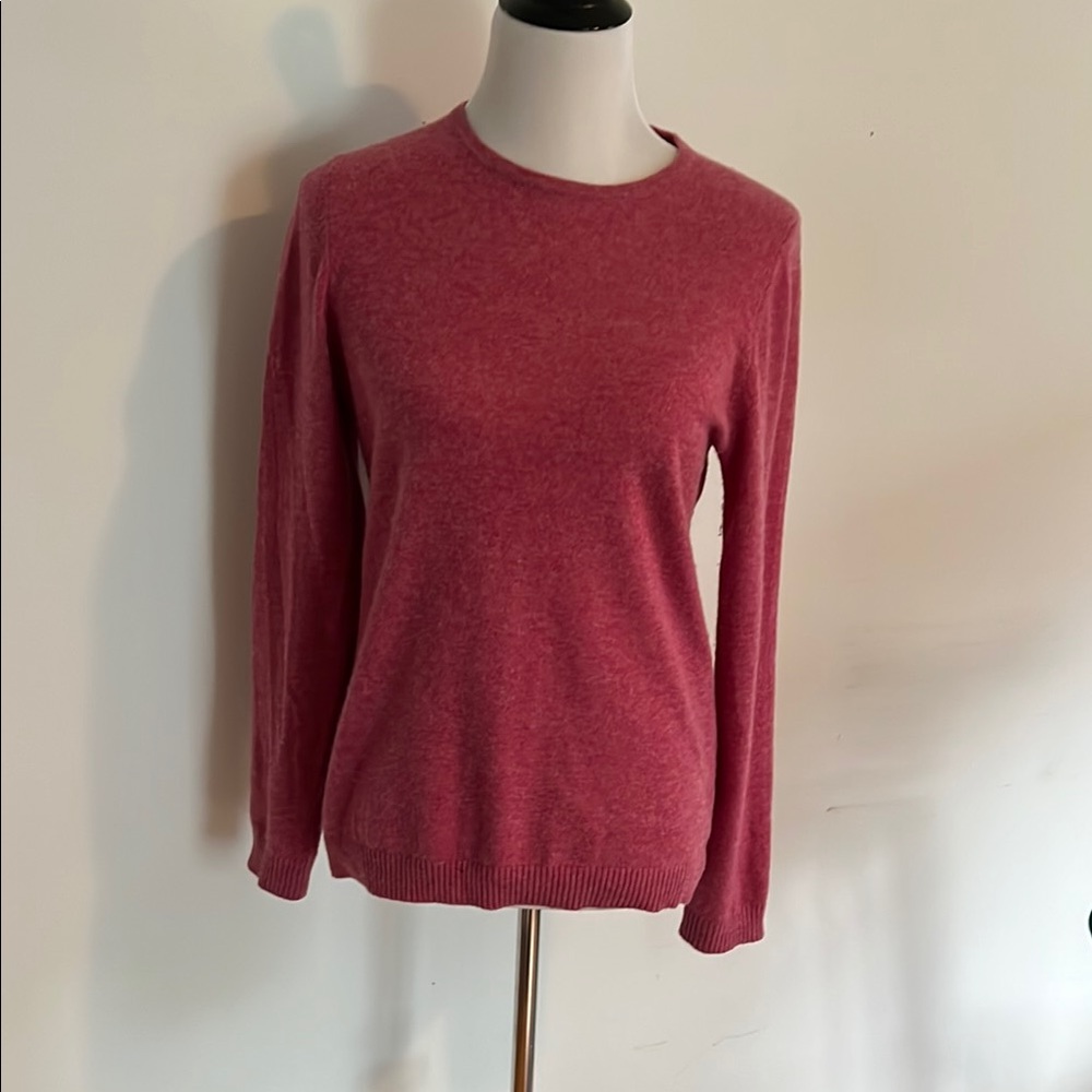 L.L. Bean Women's Crew Neck Cashmere Sweater - Pink